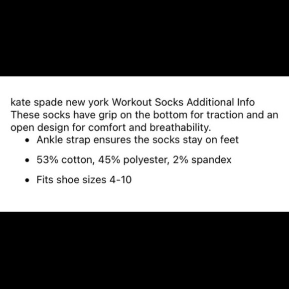 Kate Spade Workout Socks 2-Pack NWT - Picture 7 of 7